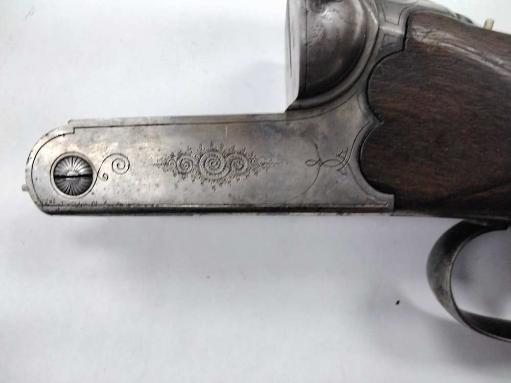 Herold E. Schutzmarke 12ga SxS - Exquisite Scroll Engraving, German Proofs-img-20