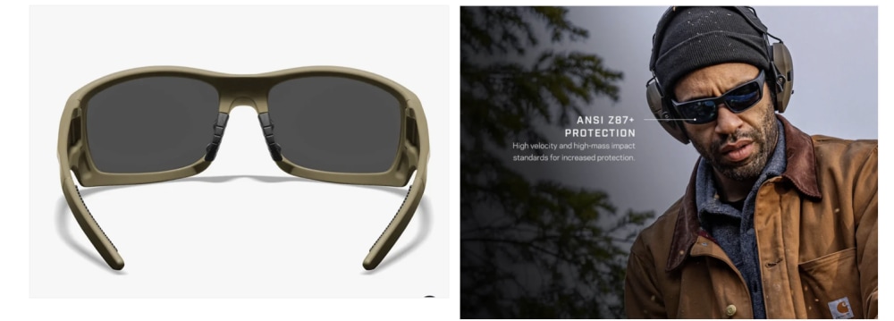 ROKA AT-1 Protective Eyewear FDE Dark Carbon ANSI Z87+ Tactical Sunglasses-img-2