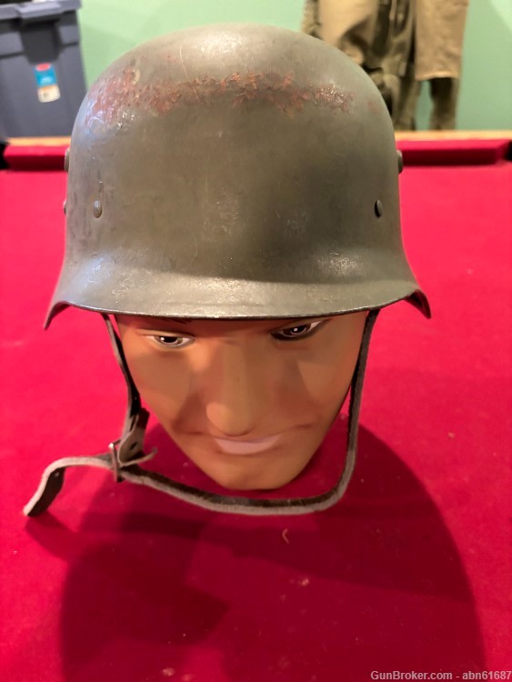 WWII Hungarian M38/ taken from German M35 combat helmet-img-0