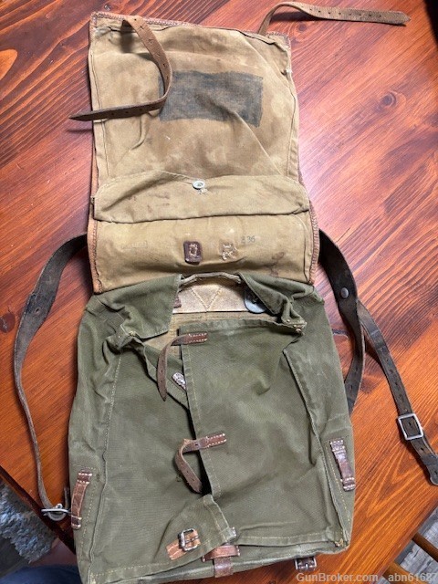 WWII German Tournister Fur backpack 1936 mkr mkd dated-img-1