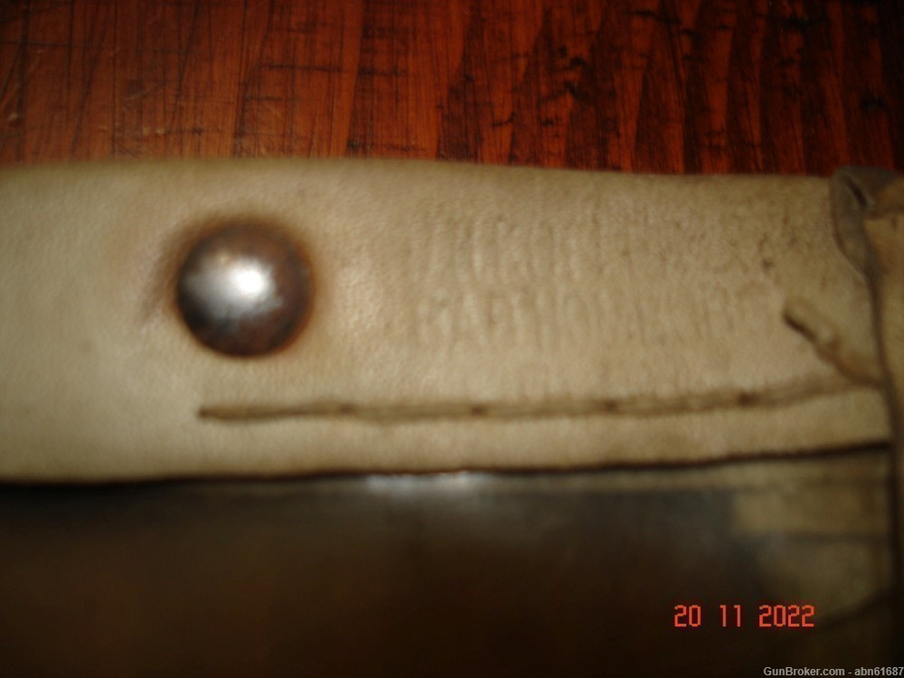 WWII German Officer M35 field map cs. pebble grain leather w/rare map cover-img-2