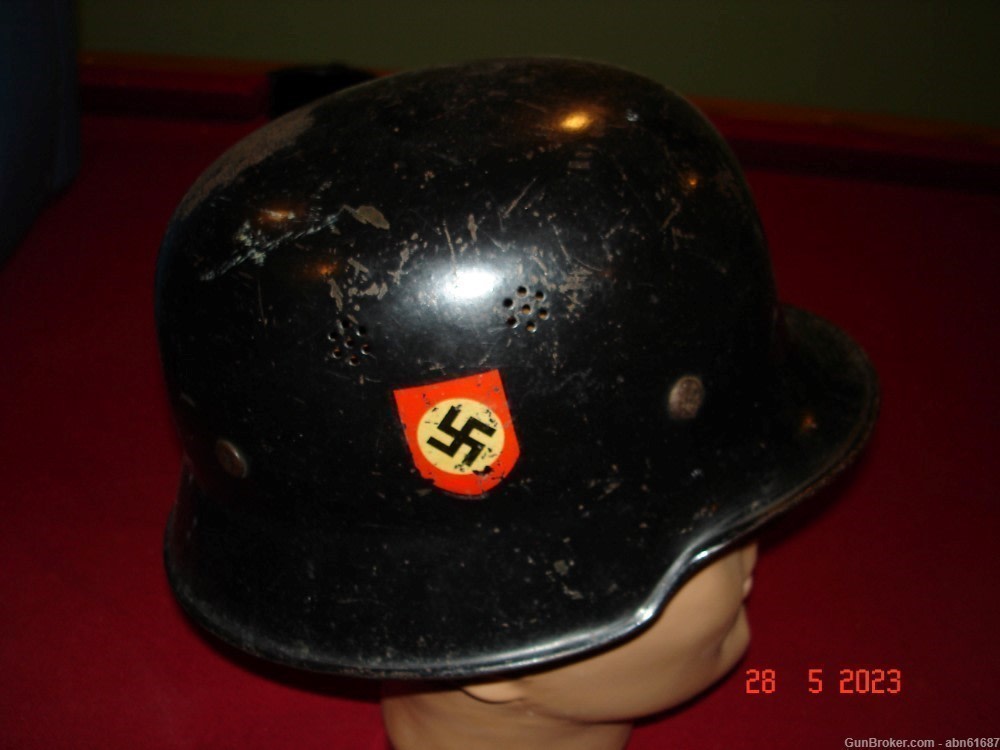 WWII German Water Police helmet Double decal-img-2