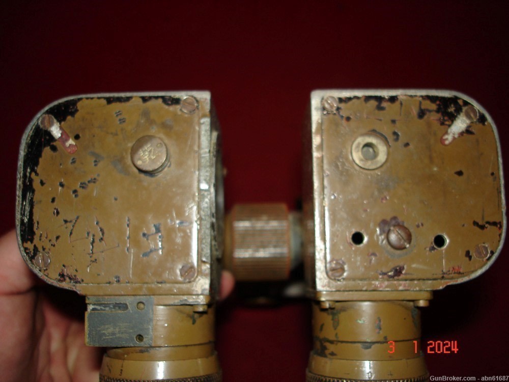 WWII Japanese type 93 trench periscope, artillery binoculars 8x62-img-9