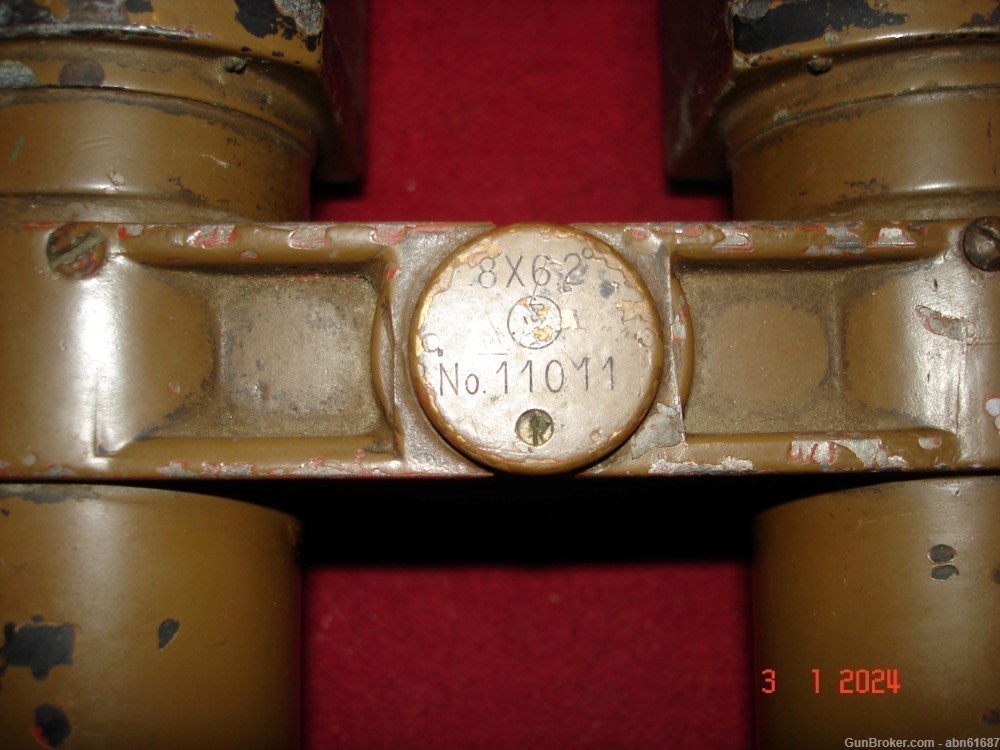 WWII Japanese type 93 trench periscope, artillery binoculars 8x62-img-4