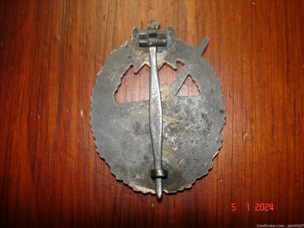WWII German Coastal Artillery Badge, mkr mkd ShuCo-img-1