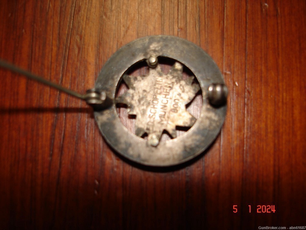 WWII German 25yr Edelweiss badge Jahre Mitglied Alpen Verein 800 silver-img-2