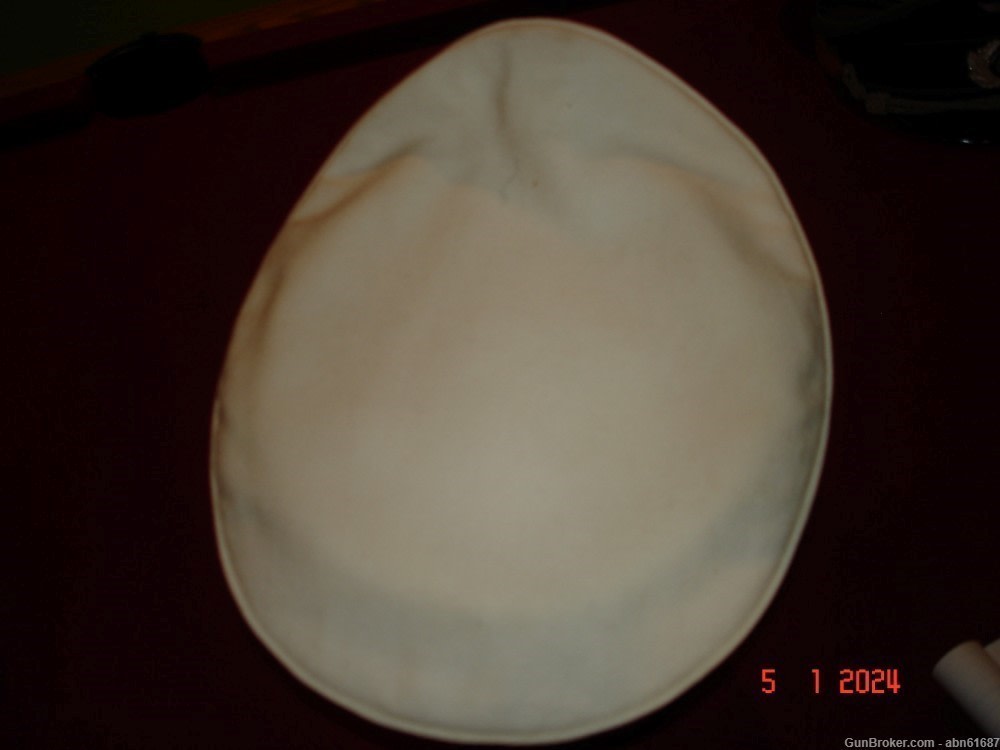 WWII German Luftwaffe Officers white summer visor cap-img-5