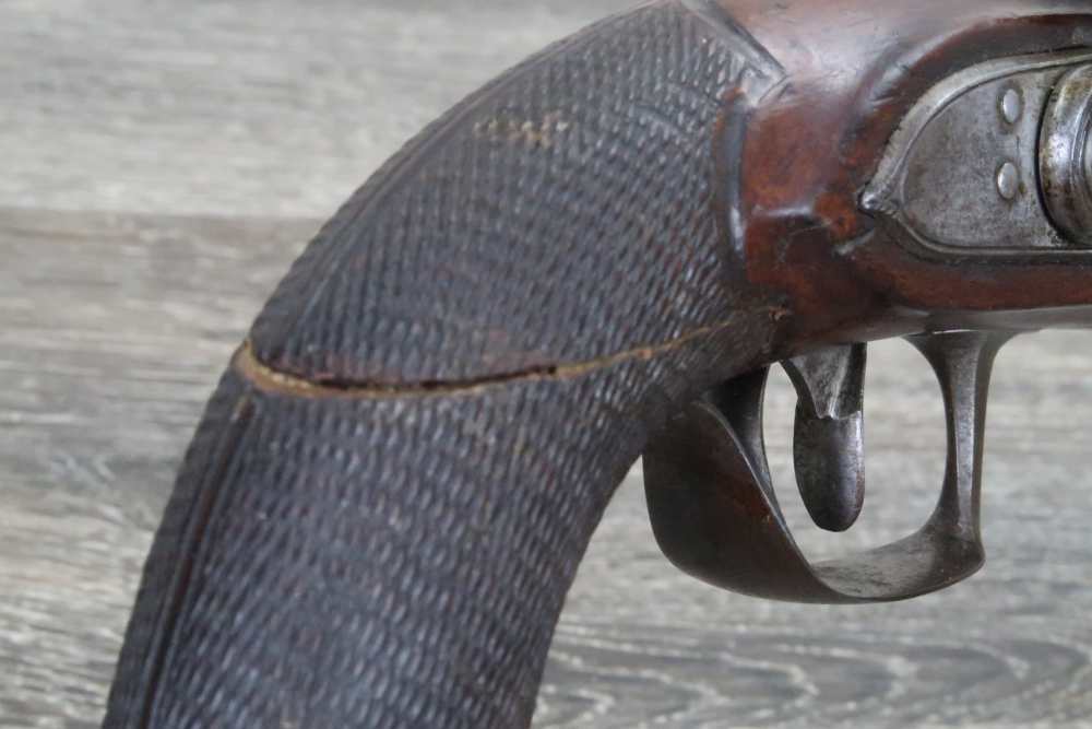 Antique Belgian Flintlock Pistol Approx. .65 Cal 6-3/4" Octagon Hanquet?-img-18