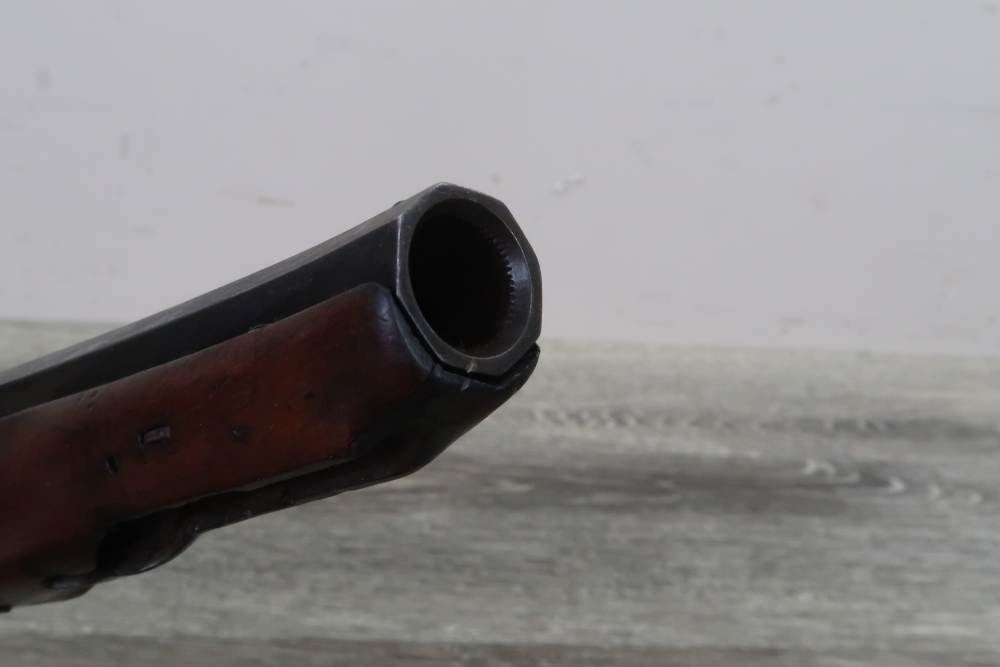 Antique Belgian Flintlock Pistol Approx. .65 Cal 6-3/4" Octagon Hanquet?-img-6