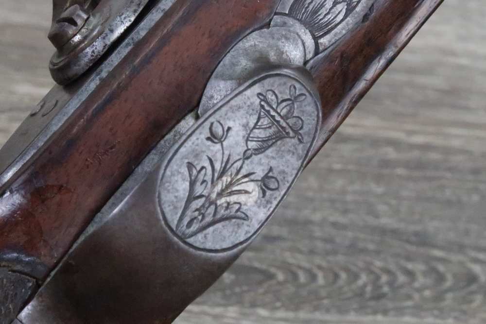 Antique Belgian Flintlock Pistol Approx. .65 Cal 6-3/4" Octagon Hanquet?-img-14