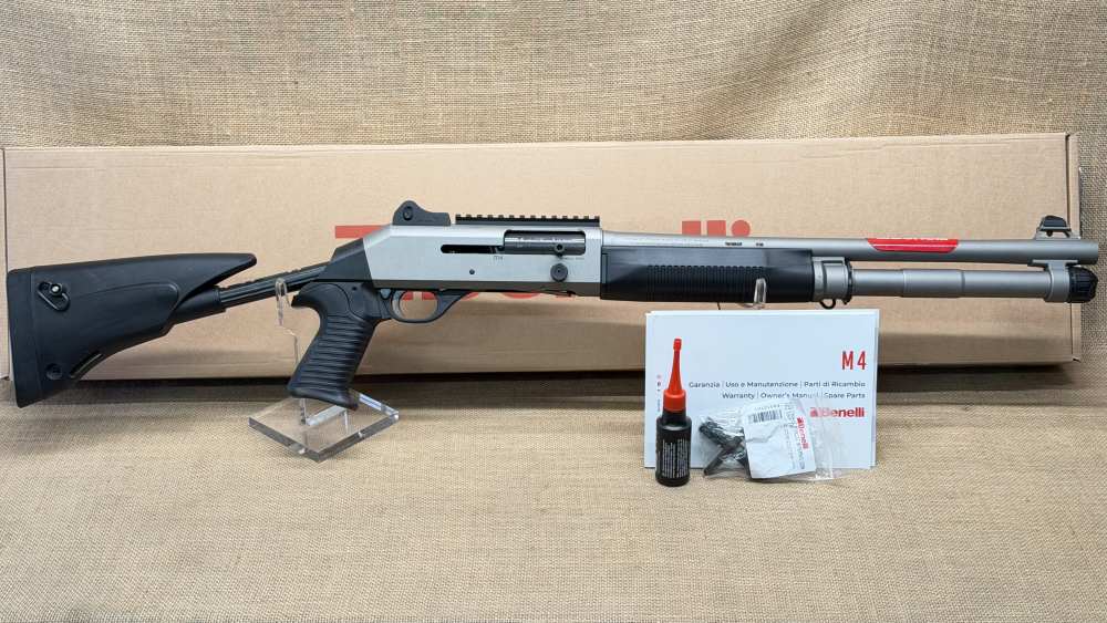 Benelli M4 Tactical 12ga TI 18.5" 11789 922R DONE 7+1 5 Pos Stock LAYAWAY-img-0