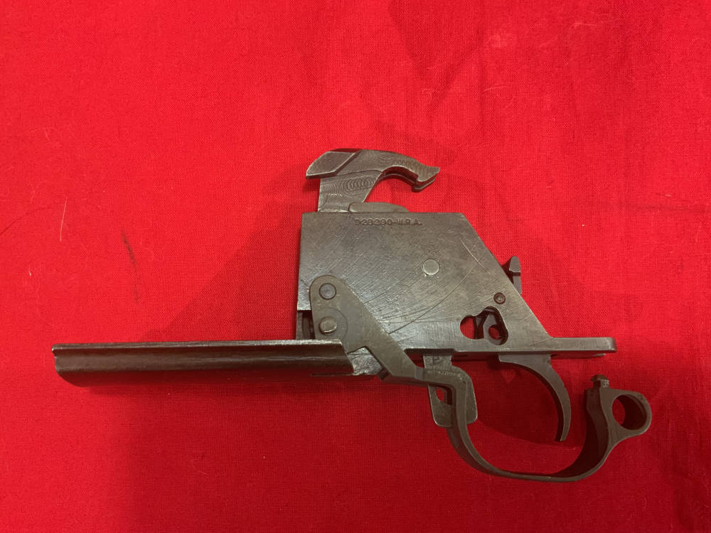 Original USGI Winchester Large Pad Complete M1 Garand Trigger Group-img-0