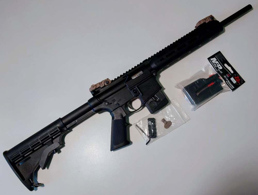 NOS Smith & Weston M&P 15-22 Sport Rifle .22LR 16" State Compliant & Bonus-img-2