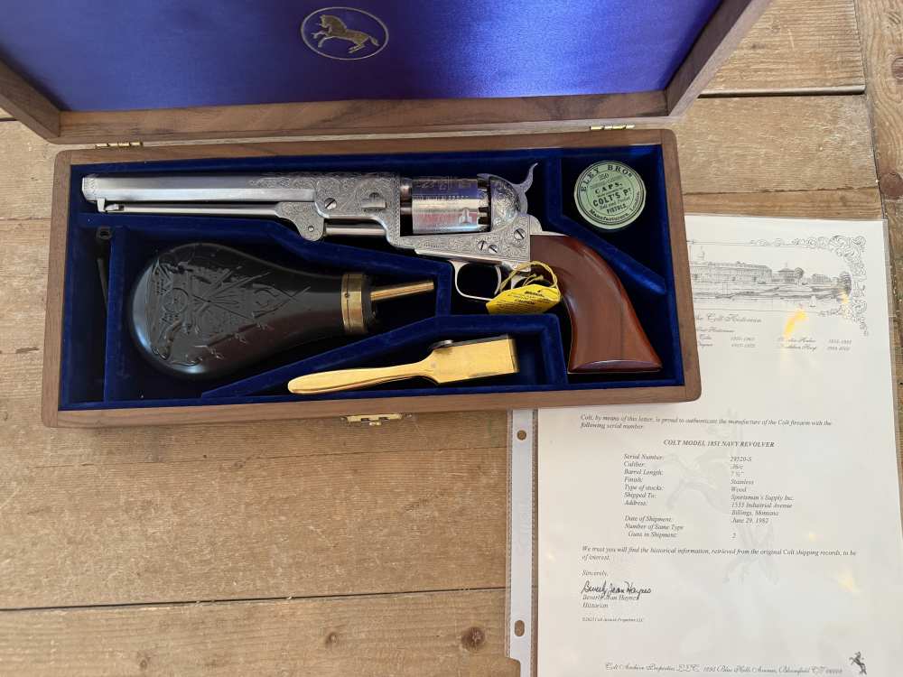 Colt 1851 Navy - 2nd Generation - Master Engraved by Andrew Bourbon -img-2