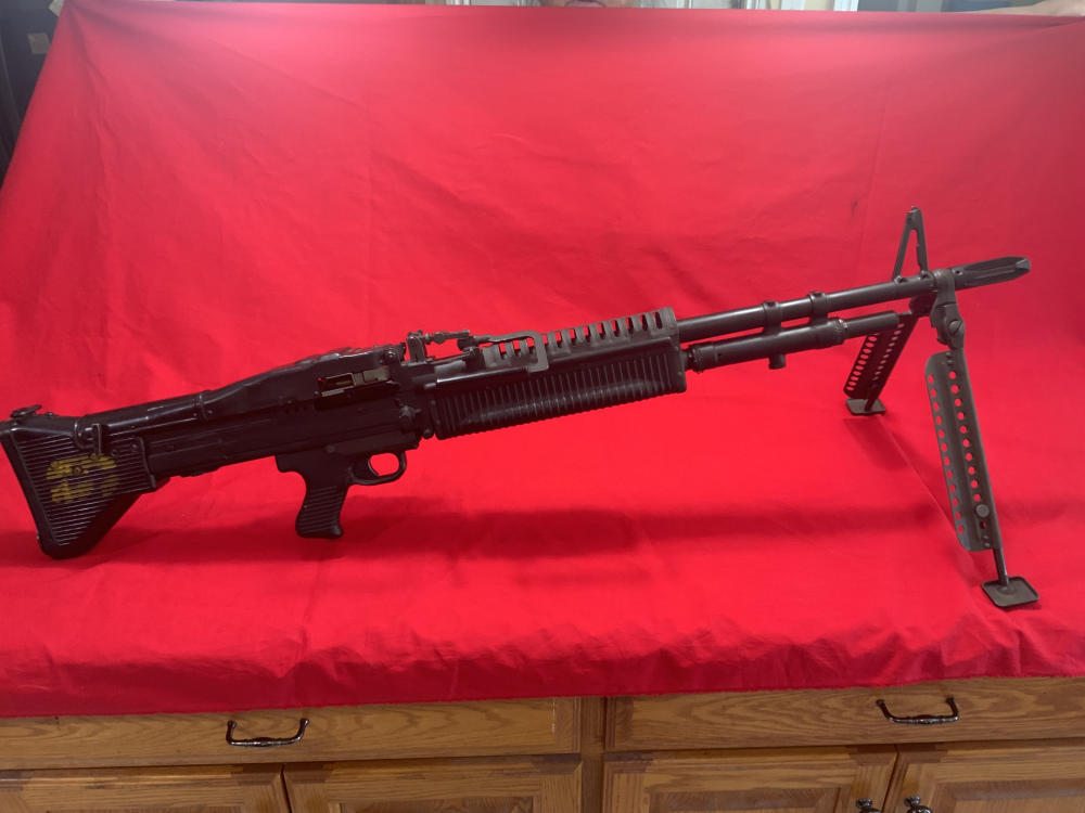 Orig Retro Vietnam M60 Display Machine-gun made with all REAL Parts-img-8
