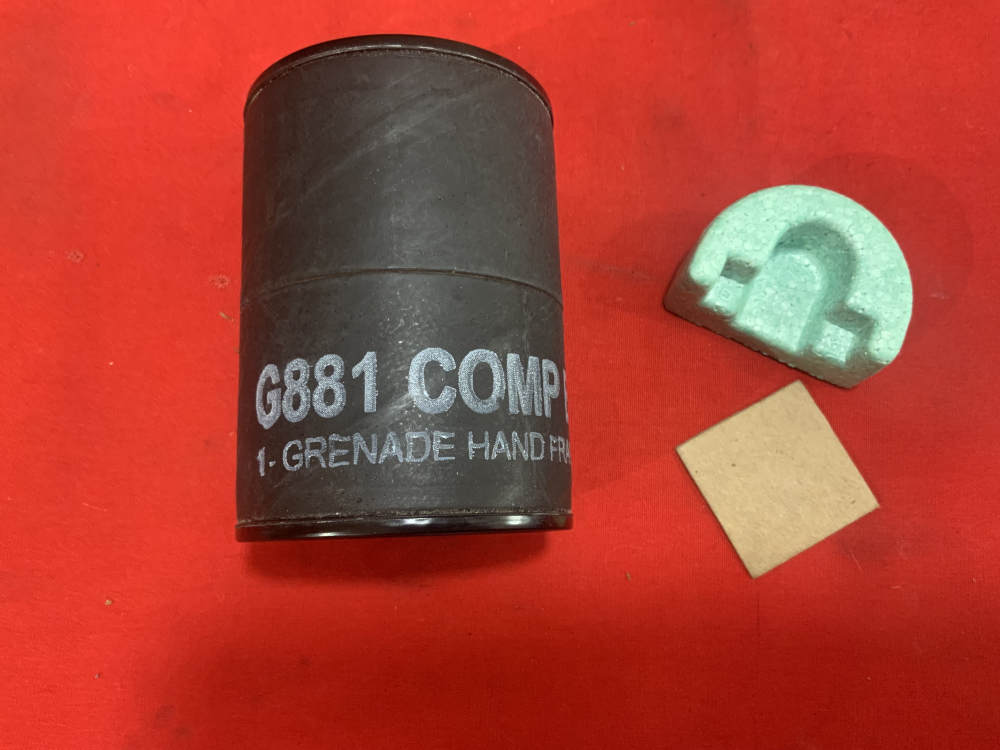 MINT, USGI M67 Baseball Grenade Shipping Tube and parts-img-1