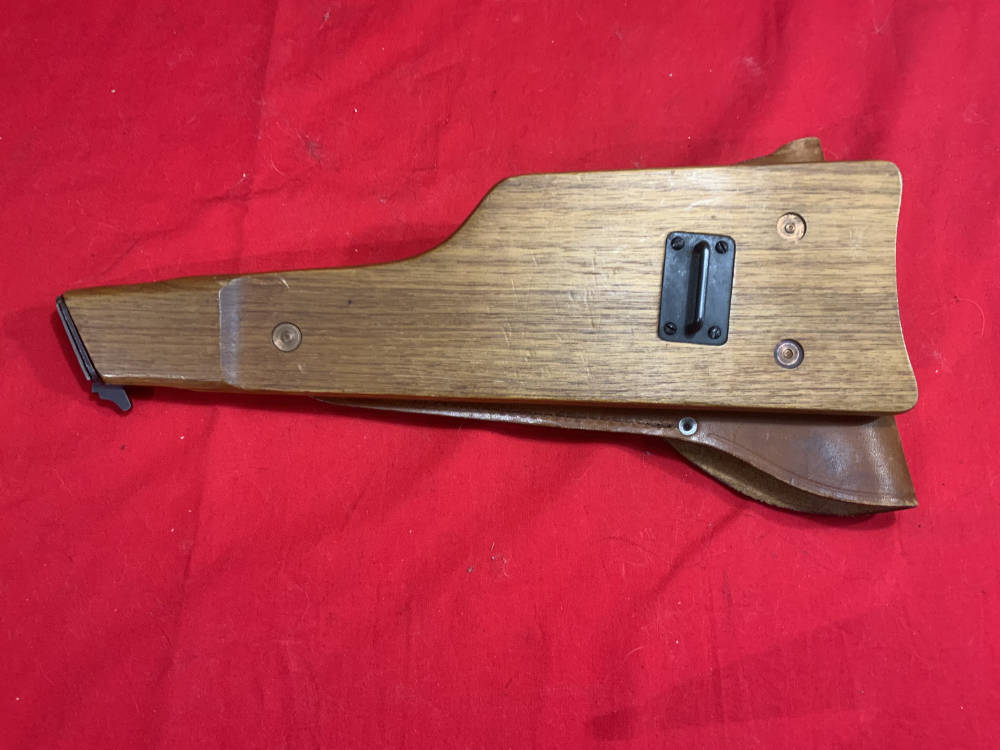 RARE Stock/Holster Combo for the slotted Belgian P35 Browning Hi-Power-img-1