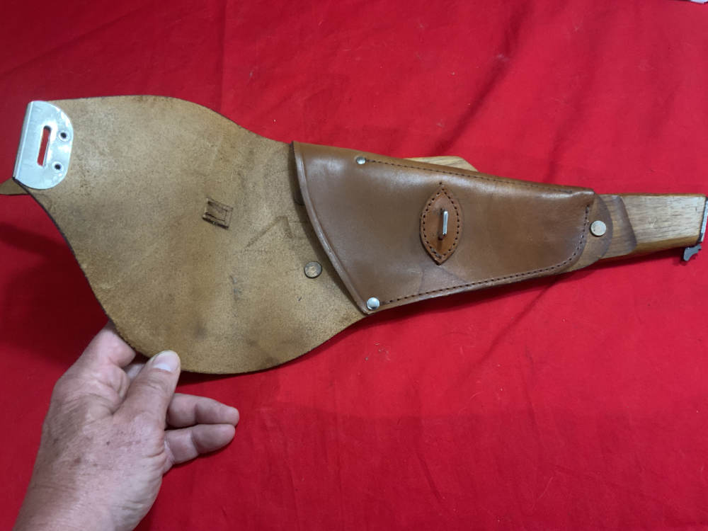 RARE Stock/Holster Combo for the slotted Belgian P35 Browning Hi-Power-img-2