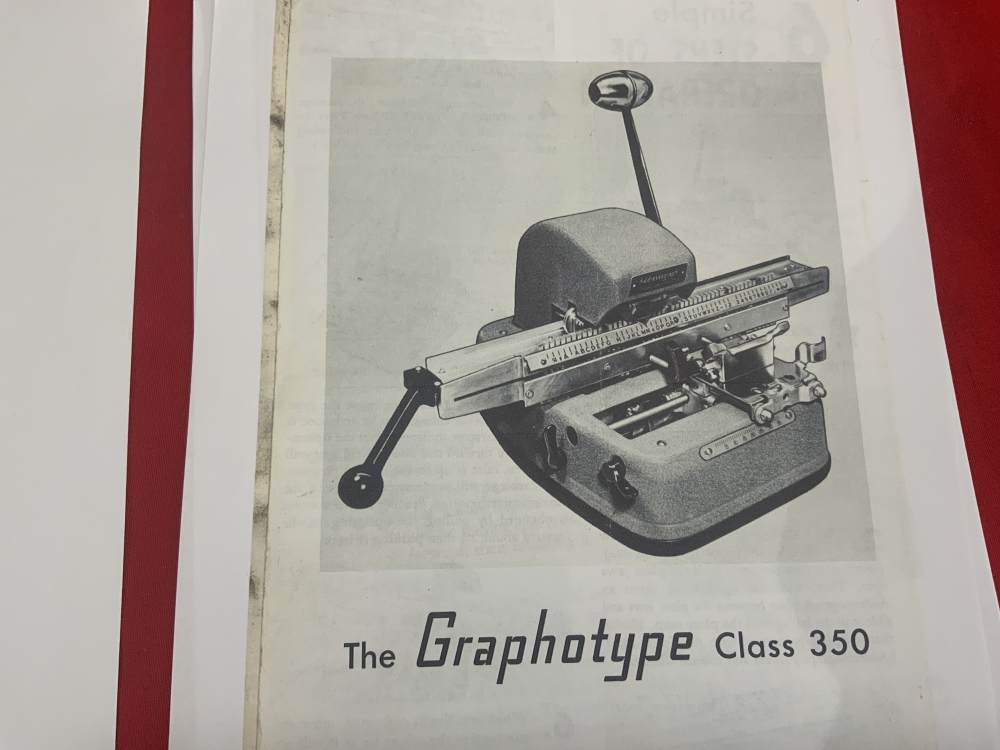 Original USGI Graphotype 350 Dog Tag Machine-img-7