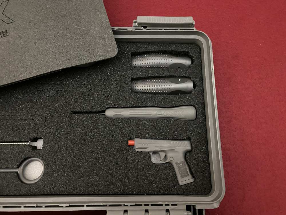 New Canik SFX Rival 9mm Grey, yellow accents, Optics Ready 18rd 5", 2 mags -img-3