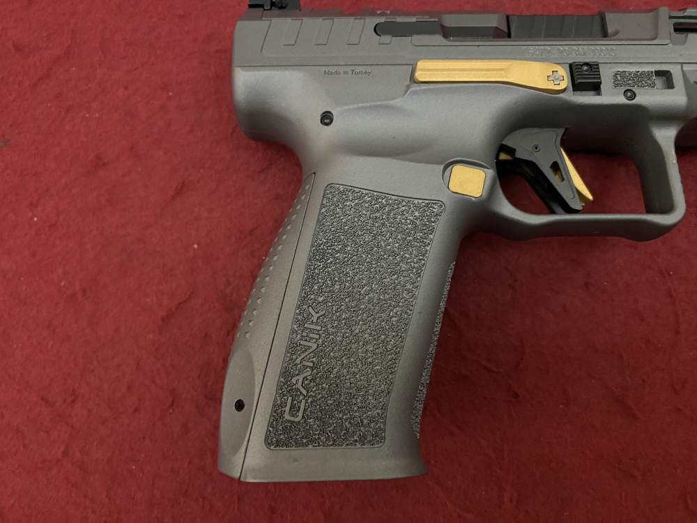 New Canik SFX Rival 9mm Grey, yellow accents, Optics Ready 18rd 5", 2 mags -img-11