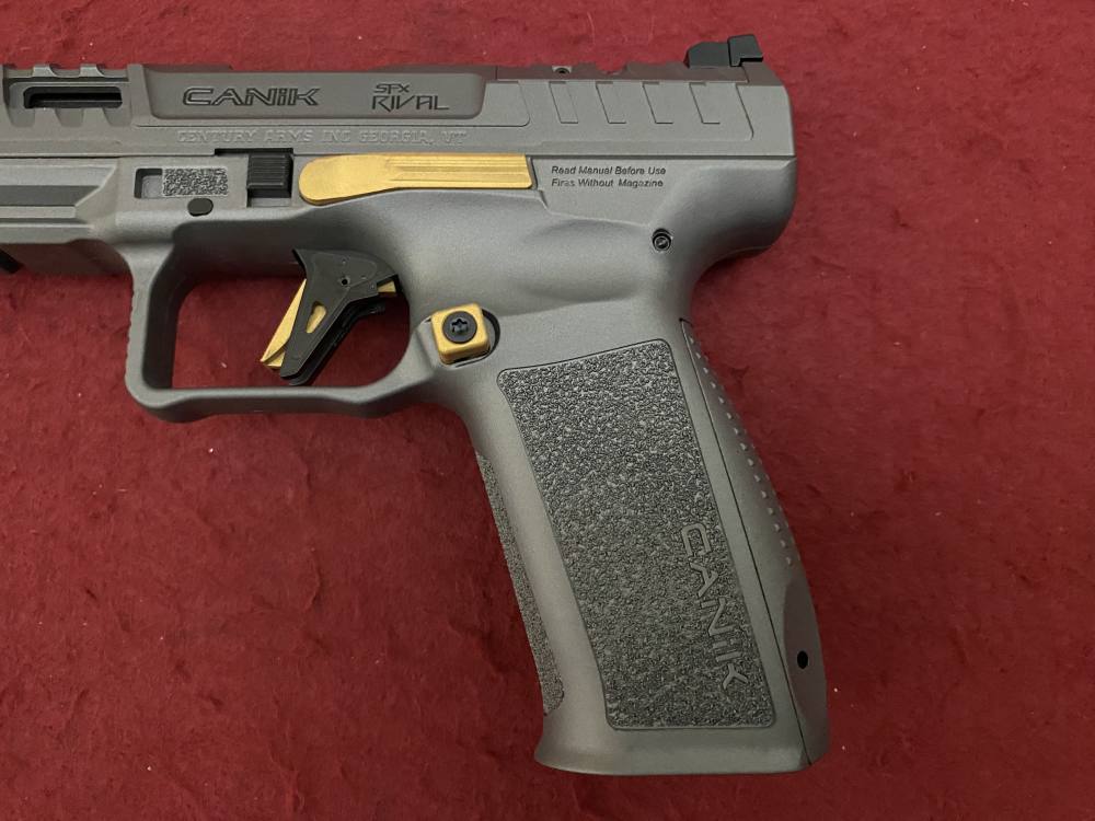 New Canik SFX Rival 9mm Grey, yellow accents, Optics Ready 18rd 5", 2 mags -img-15