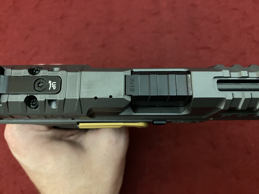 New Canik SFX Rival 9mm Grey, yellow accents, Optics Ready 18rd 5", 2 mags -img-26