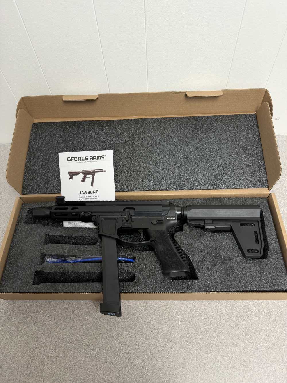 GFORCE Arms Jawbone, 9mm, 5", Black QPQ Threaded Barrel, Ambidextrous, 33RD-img-0
