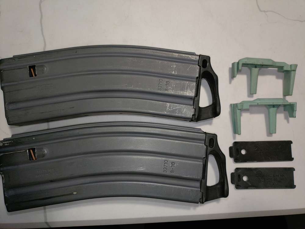 COLT AR15 223 REM/556 NATO 30RD MAG Anti-tilt/Ranger Baseplate GRY 2PK-img-0