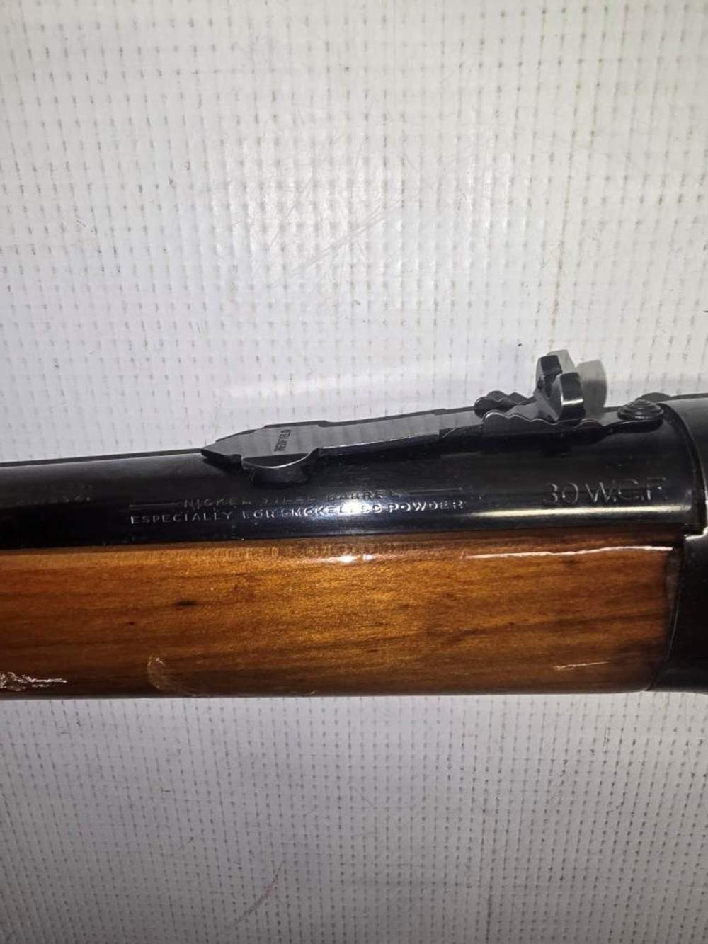 Winchester 1894 30 WCF Lever Action Rifle w/ Wood Stock, Iron Sights-img-3