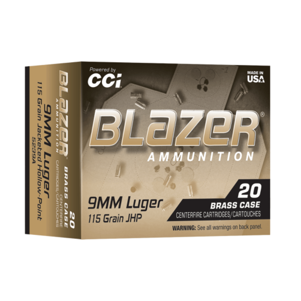 Blazer Ammunition, 9mm, 115 JHP -img-0
