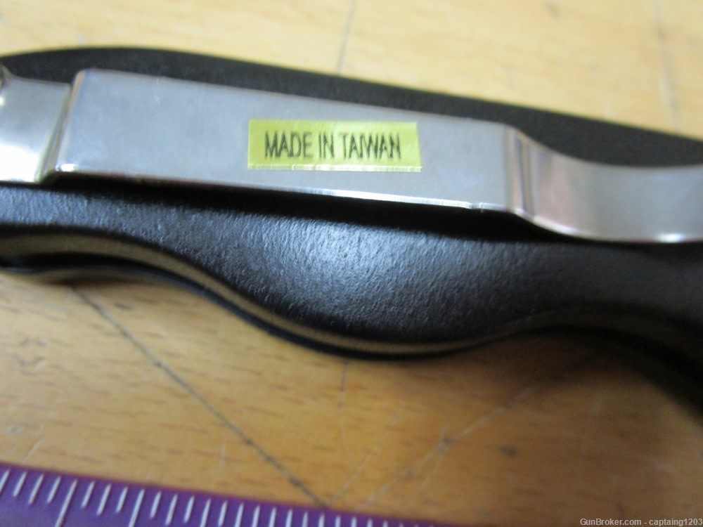 Taiwanese Side Opening Auto, Partially Serrated, 3", 440 Stainless-ST-85BK-img-5