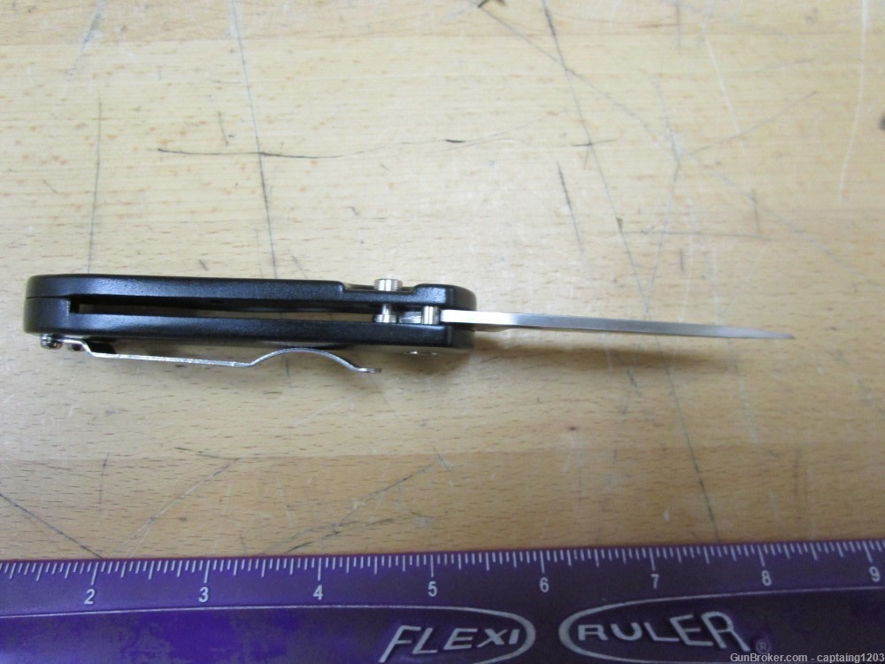 Taiwanese Side Opening Auto, Partially Serrated, 3", 440 Stainless-ST-85BK-img-3