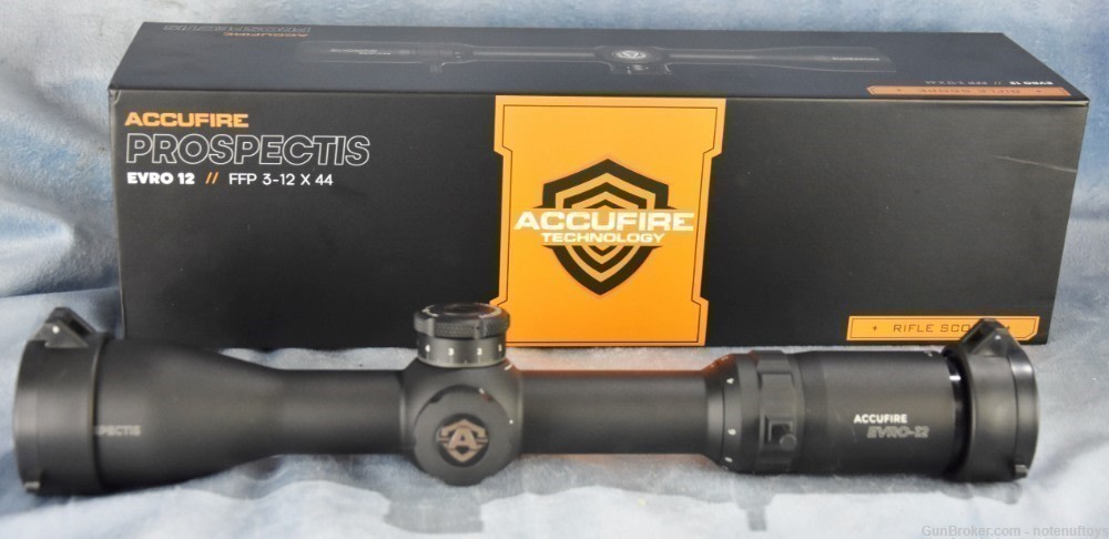 Accufire EVRO 12 FFP 3-12x44 Hunting Scope First Focal Plan Mil Reticle NIB-img-33