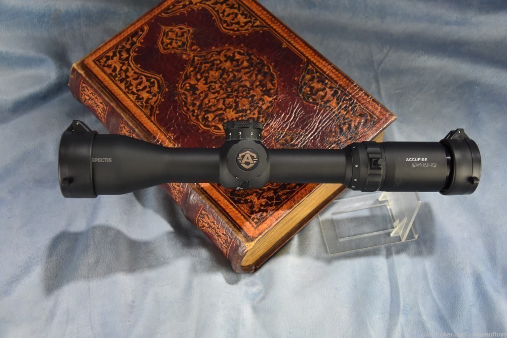 Accufire EVRO 12 FFP 3-12x44 Hunting Scope First Focal Plan Mil Reticle NIB-img-34
