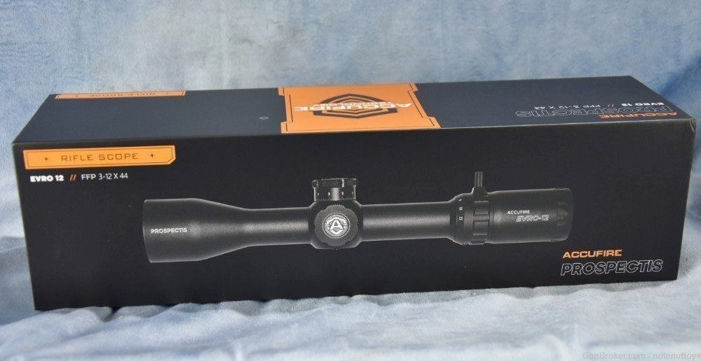 Accufire EVRO 12 FFP 3-12x44 Hunting Scope First Focal Plan Mil Reticle NIB-img-24