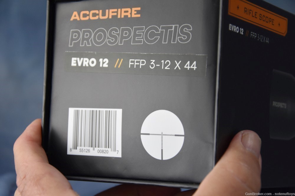 Accufire EVRO 12 FFP 3-12x44 Hunting Scope First Focal Plan Mil Reticle NIB-img-9