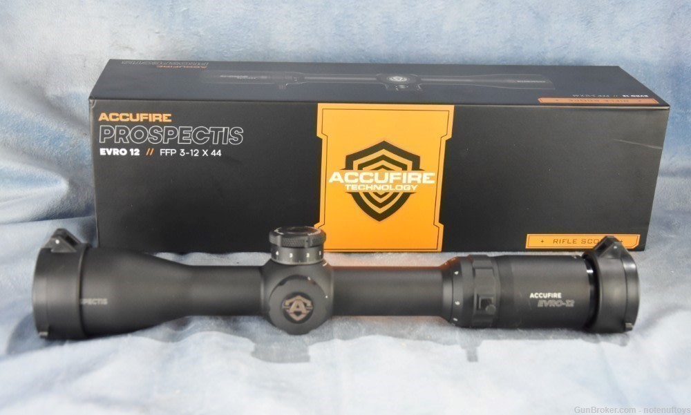 Accufire EVRO 12 FFP 3-12x44 Hunting Scope First Focal Plan Mil Reticle NIB-img-42