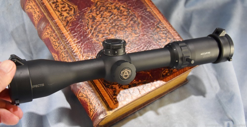 Accufire EVRO 12 FFP 3-12x44 Hunting Scope First Focal Plan Mil Reticle NIB-img-7
