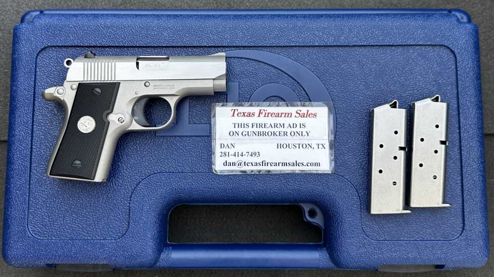 Colt Mustang PocketLite Stainless .380 ACP Pistol, Made in 2013-img-9