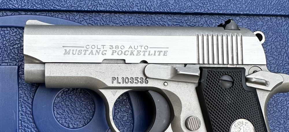Colt Mustang PocketLite Stainless .380 ACP Pistol, Made in 2013-img-5
