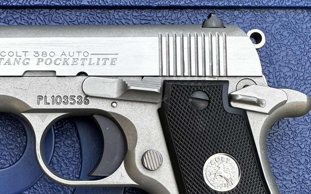 Colt Mustang PocketLite Stainless .380 ACP Pistol, Made in 2013-img-3