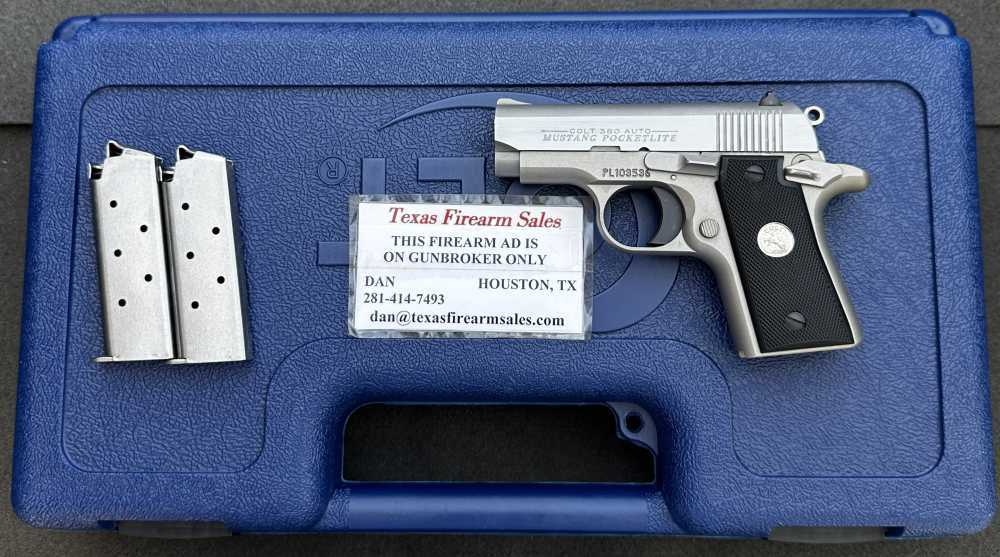 Colt Mustang PocketLite Stainless .380 ACP Pistol, Made in 2013-img-0