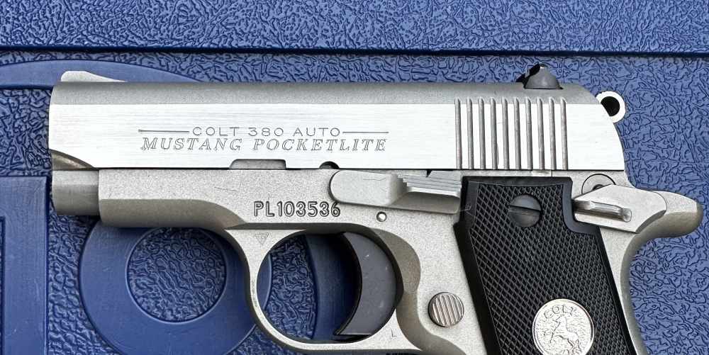 Colt Mustang PocketLite Stainless .380 ACP Pistol, Made in 2013-img-4