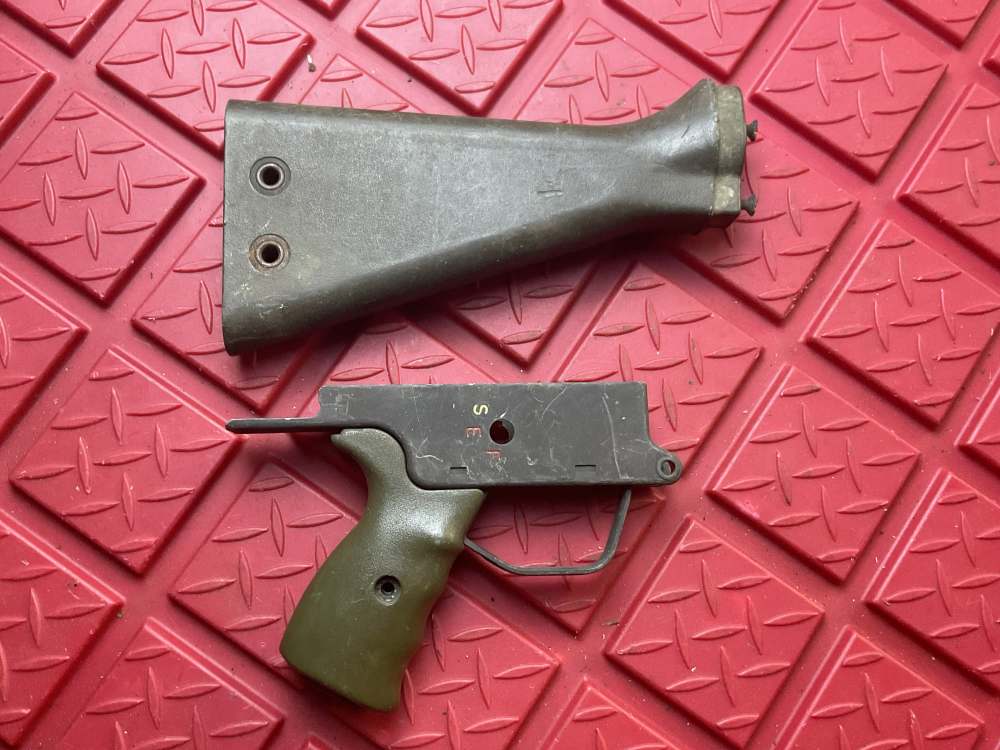 Surplus GREEN SEF HK PTR CETME Lower Steel Grip Frame & Stock 308 NATO G3-img-1