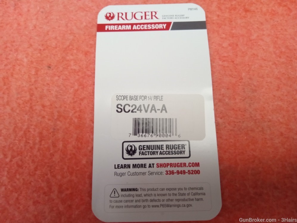 Ruger NO.1 V Varminter Scope Base Mount SC24VA-A  Varmint Rifle SC24V-img-1