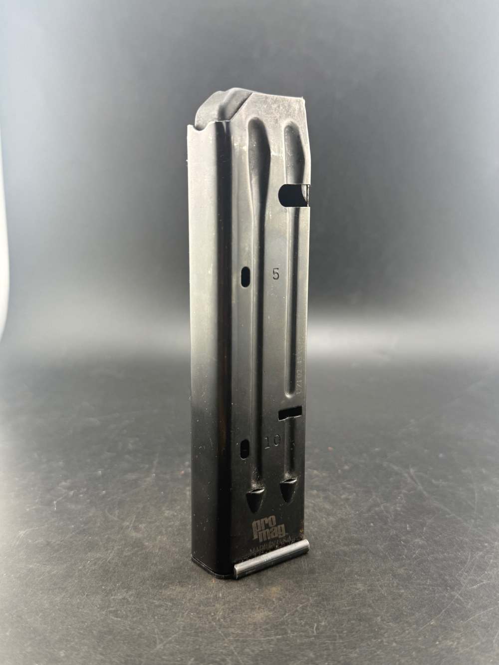 10 Round IMI IWI 45 ACP Uzi Blued Steel Magazine by Pro Mag-img-0