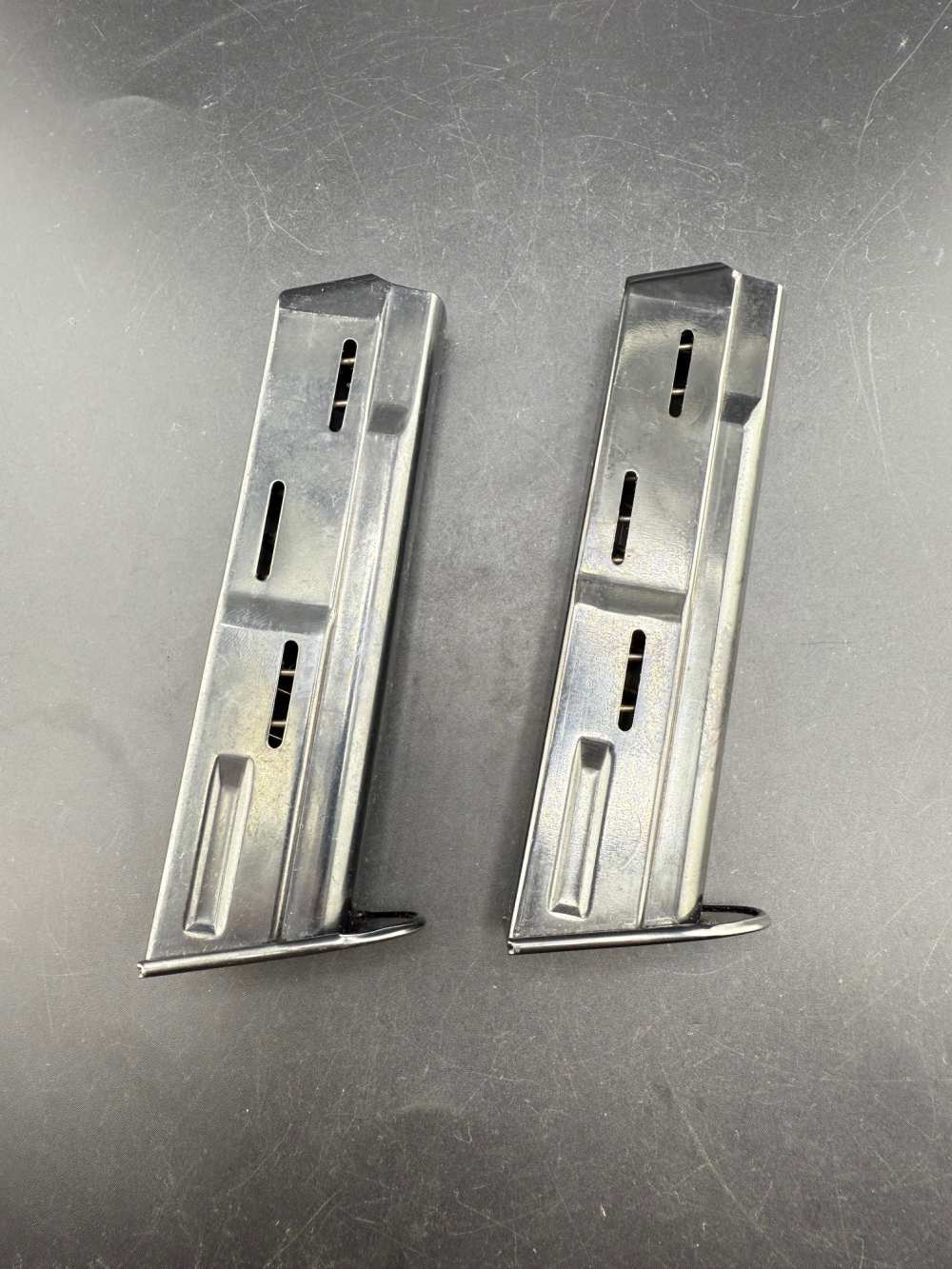 Lot of 2 HK VP70 Factory Original 18 Round 9mm Blued Steel Magazines -img-0
