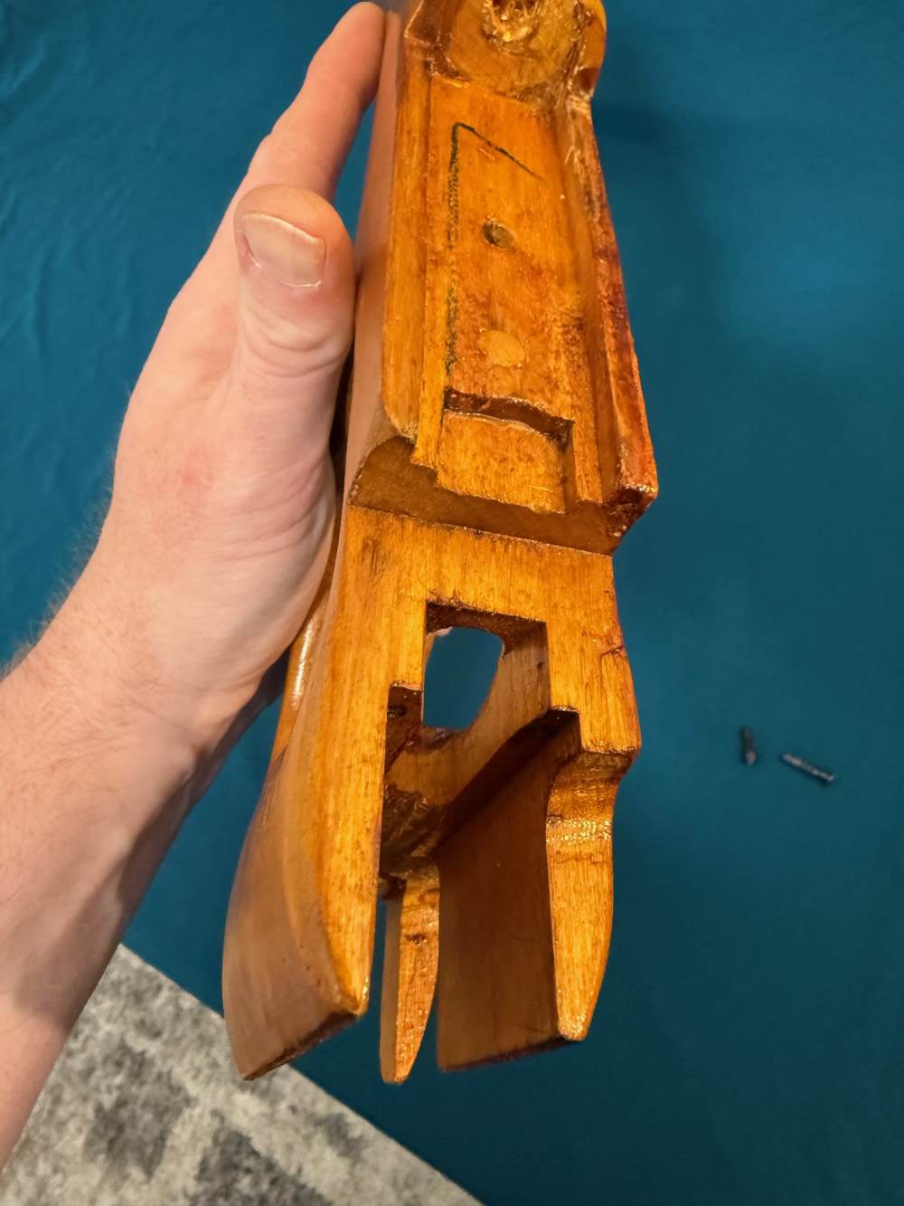 NORINCO 320 UZI FACTORY WOOD STOCK WITH MOUNTING PLATE -img-9