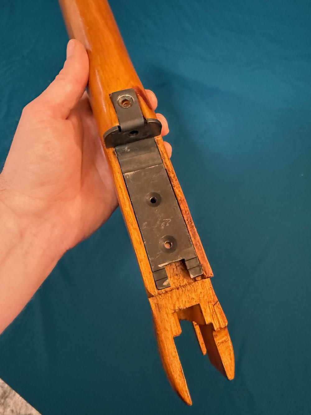 NORINCO 320 UZI FACTORY WOOD STOCK WITH MOUNTING PLATE -img-7